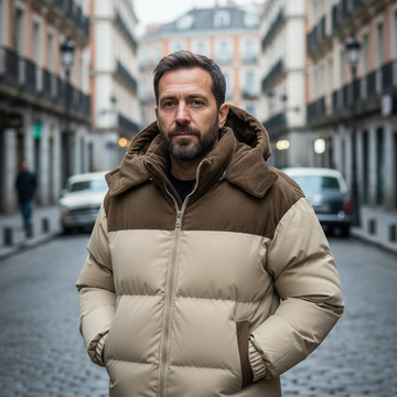 Chaqueta Acolchada de Invierno – Estilo Premium y Forro de Pana