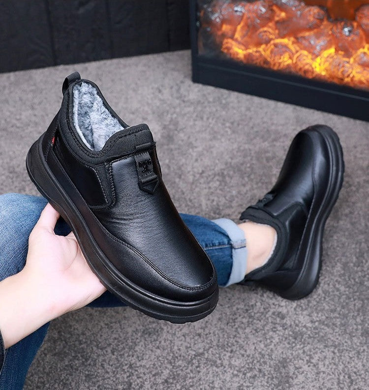 Botas de Invierno para Hombre con Forro de Terciopelo y Algodón Grueso