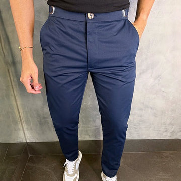 Flexor| Pantalón Slim con Ajuste Lateral para Hombre