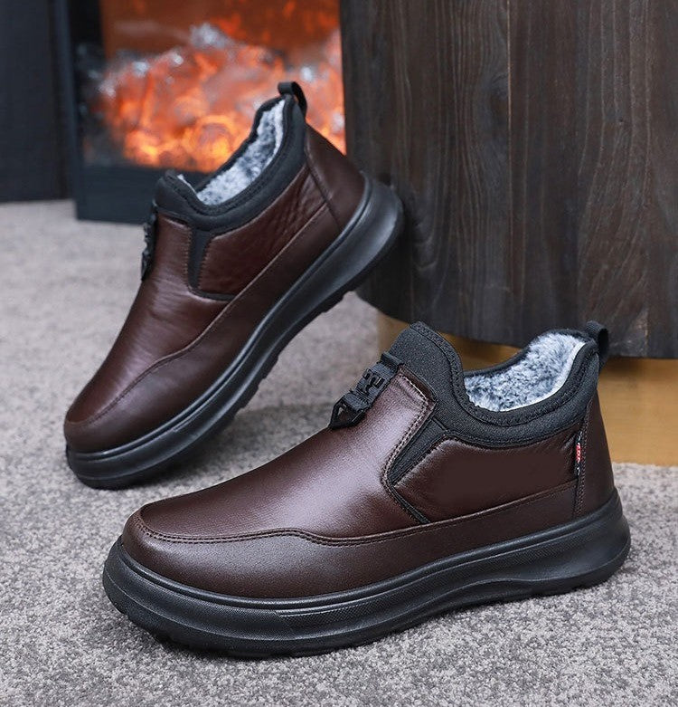 Botas de Invierno para Hombre con Forro de Terciopelo y Algodón Grueso
