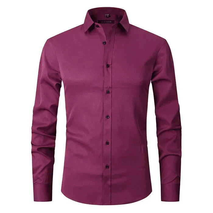 Camisa slim Especial sin arrugas para un look impecable