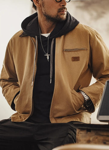 Cazadora Vintage para Hombre – Detroit de Lona
