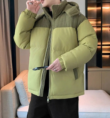 Chaqueta Acolchada de Invierno – Estilo Premium y Forro de Pana