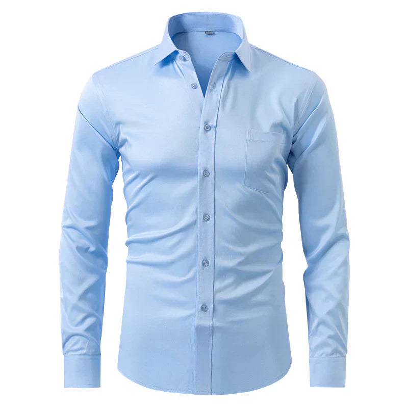 Camisa slim Especial sin arrugas para un look impecable