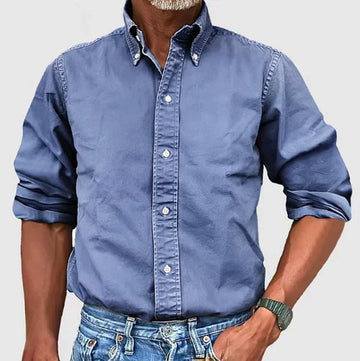 Camisa clásica de tejido de primera calidad