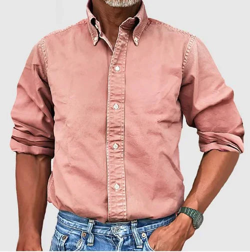 Camisa Clásica para Hombre – Tejido Premium y Acabado Elegante